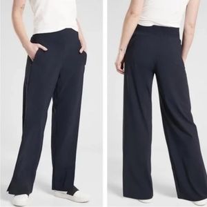 Athleta Cosmic Pants Wide Leg Navy High Rise Size S